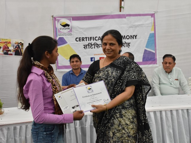 Certificate Ceremony organized by ETASHA Society